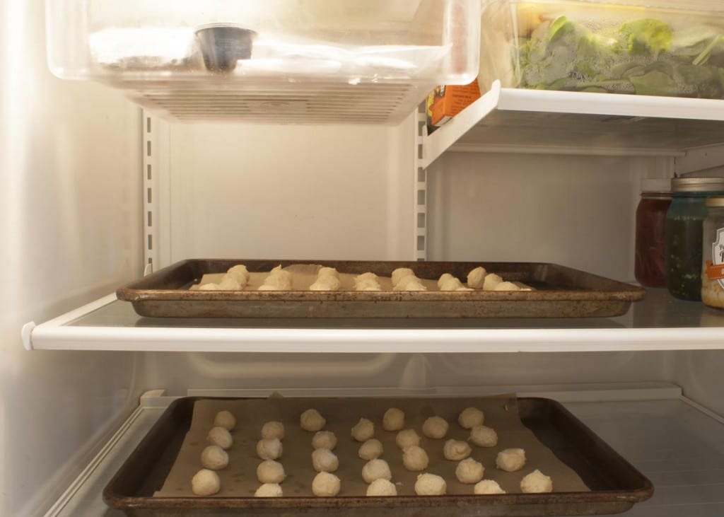 Chill in refrigerator to increase edges