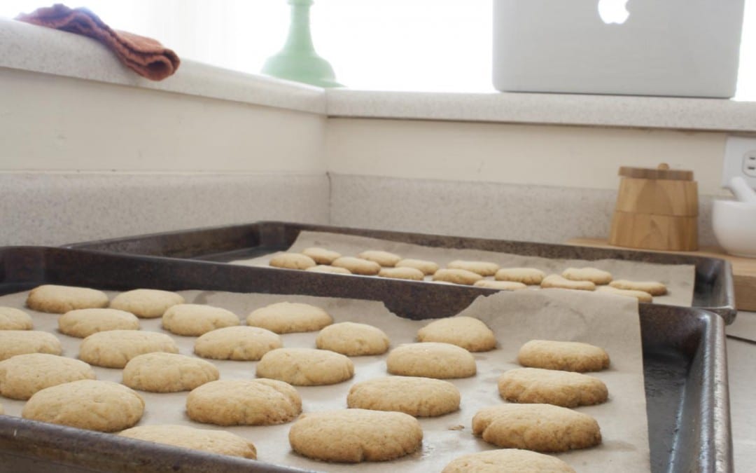 Vanilla Wafers Cooling on Counter