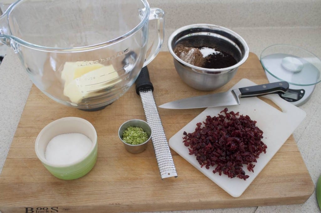 Ingredients for Black Chocolate Cookies