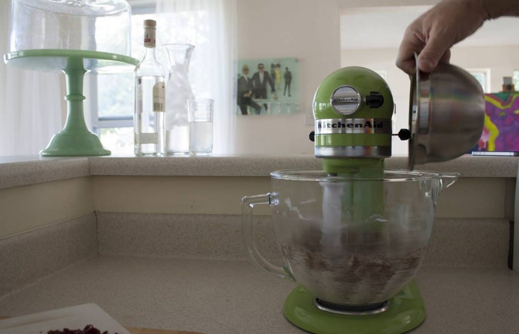 Add Dry Ingredients on Lowest Mixer Speed