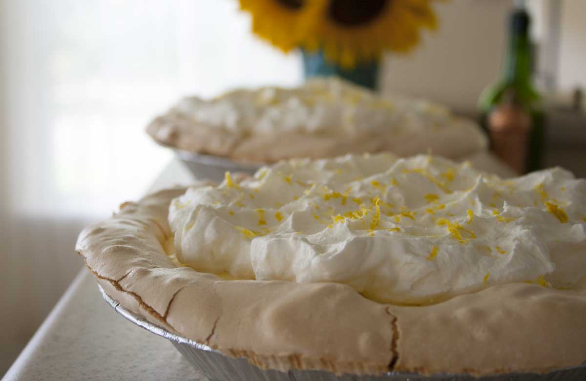 Upside Down Lemon Meringue Pies
